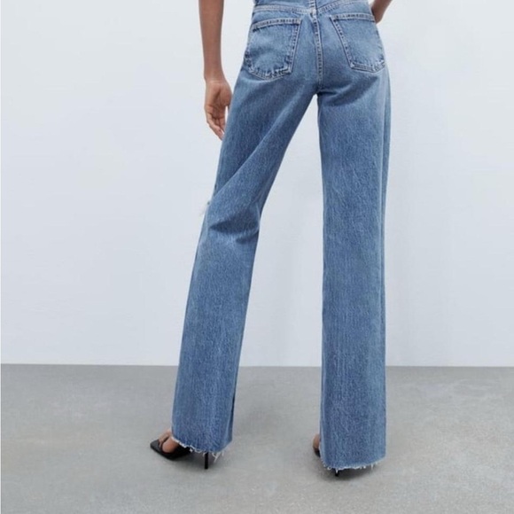 Zara TRF Wide Leg Jeans - Picture 2 of 3